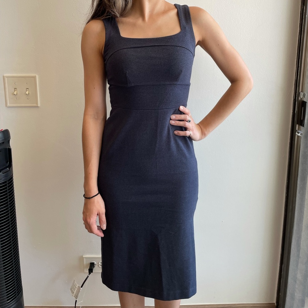 banana republic dress with side slit